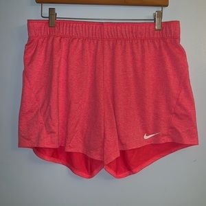 Hot pink nike shorts || L